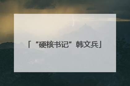 “硬核书记”韩文兵