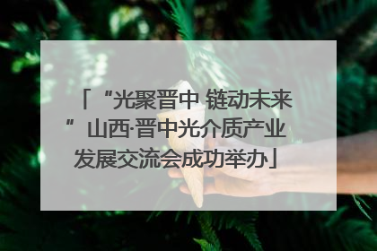 “光聚晋中 链动未来”山西·晋中光介质产业发展交流会成功举办