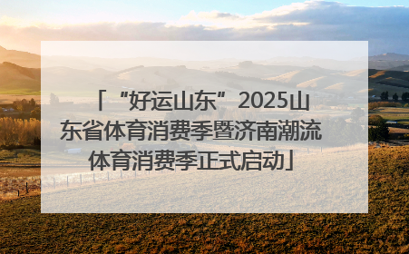 “好运山东”2025山东省体育消费季暨济南潮流体育消费季正式启动