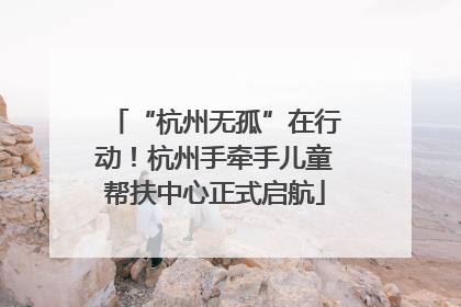 “杭州无孤”在行动！杭州手牵手儿童帮扶中心正式启航