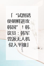 “试图诱使朝鲜进攻韩国”！韩议员：韩军曾派无人机侵入平壤