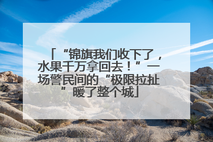 “锦旗我们收下了，水果千万拿回去！”一场警民间的“极限拉扯”暖了整个城