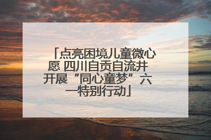 点亮困境儿童微心愿 四川自贡自流井开展“同心童梦”六一特别行动