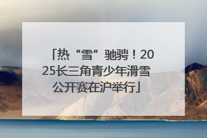 热“雪”驰骋！2025长三角青少年滑雪公开赛在沪举行