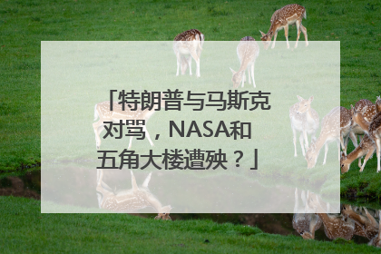 特朗普与马斯克对骂，NASA和五角大楼遭殃？