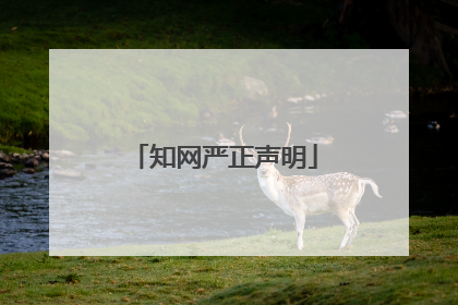 知网严正声明