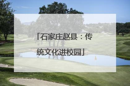 石家庄赵县：传统文化进校园