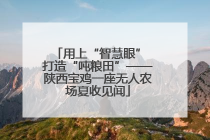 用上“智慧眼” 打造“吨粮田”——陕西宝鸡一座无人农场夏收见闻