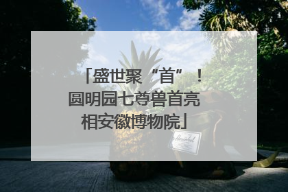 盛世聚“首”！圆明园七尊兽首亮相安徽博物院