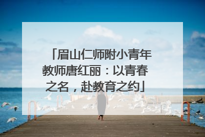 眉山仁师附小青年教师唐红丽：以青春之名，赴教育之约