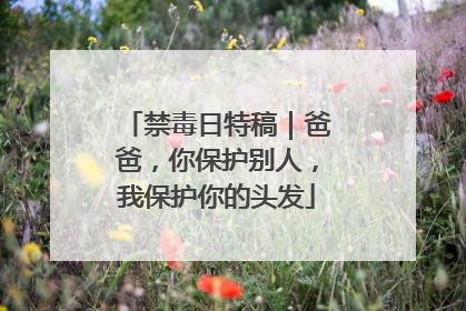 禁毒日特稿｜爸爸，你保护别人，我保护你的头发