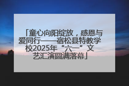 童心向阳绽放，感恩与爱同行——宿松县特教学校2025年“六一”文艺汇演圆满落幕