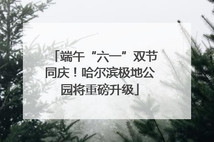端午“六一”双节同庆！哈尔滨极地公园将重磅升级