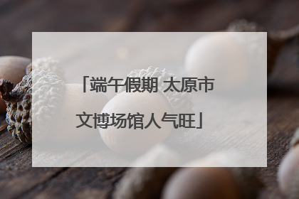 端午假期 太原市文博场馆人气旺