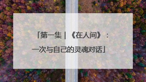 第一集｜《在人间》：一次与自己的灵魂对话