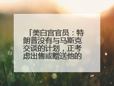 美白宫官员：特朗普没有与马斯克交谈的计划，正考虑出售或赠送他的红色特斯拉