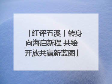 红评五溪丨转身向海启新程 共绘开放共赢新蓝图