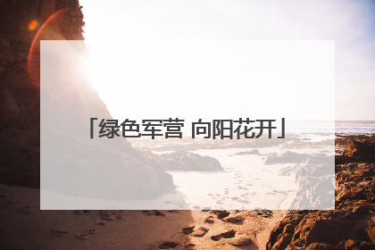 绿色军营 向阳花开