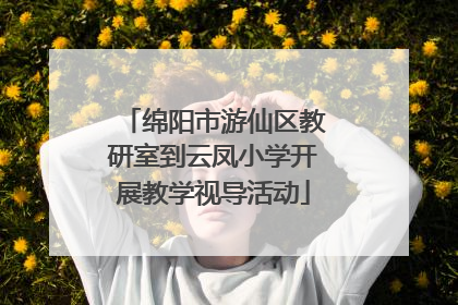 绵阳市游仙区教研室到云凤小学开展教学视导活动