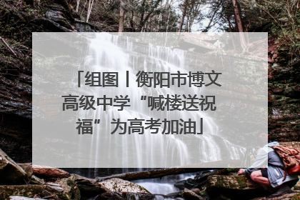 组图丨衡阳市博文高级中学“喊楼送祝福”为高考加油