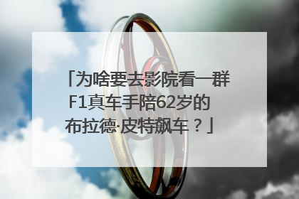 为啥要去影院看一群F1真车手陪62岁的布拉德·皮特飙车？