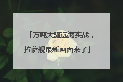 万吨大驱远海实战，拉萨舰最新画面来了