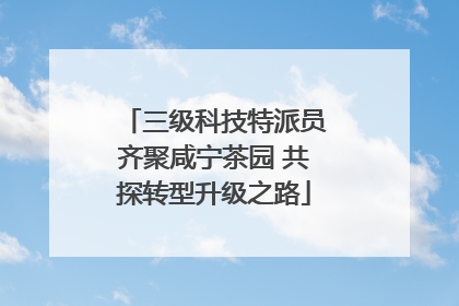 三级科技特派员齐聚咸宁茶园 共探转型升级之路