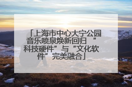 上海市中心大宁公园音乐喷泉焕新回归 “科技硬件”与“文化软件”完美融合