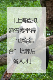 上海虚拟滑雪赛举行 “虚实结合”培养后备人才