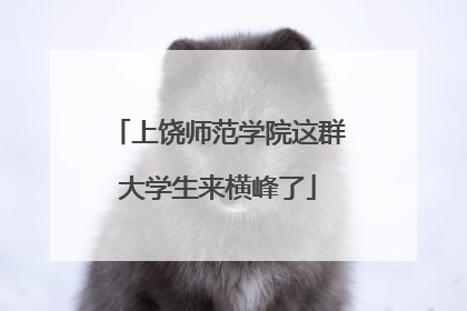 上饶师范学院这群大学生来横峰了