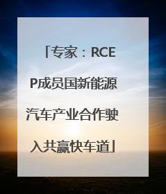 专家：RCEP成员国新能源汽车产业合作驶入共赢快车道
