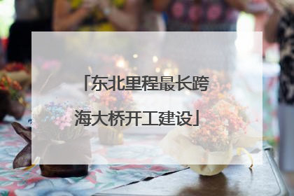 东北里程最长跨海大桥开工建设