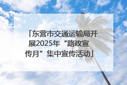 东营市交通运输局开展2025年“路政宣传月”集中宣传活动