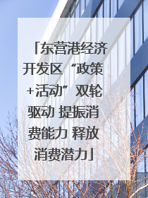 东营港经济开发区“政策+活动”双轮驱动 提振消费能力 释放消费潜力