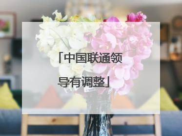 中国联通领导有调整