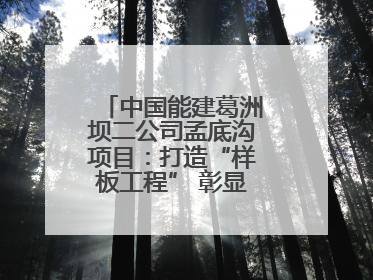 中国能建葛洲坝二公司孟底沟项目：打造“样板工程” 彰显“水电王牌”