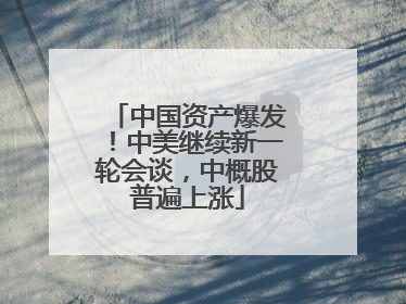 中国资产爆发！中美继续新一轮会谈，中概股普遍上涨