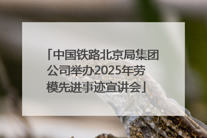中国铁路北京局集团公司举办2025年劳模先进事迹宣讲会