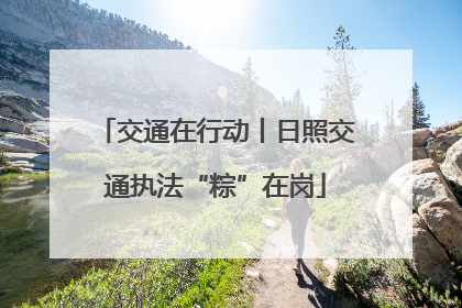 交通在行动丨日照交通执法“粽”在岗