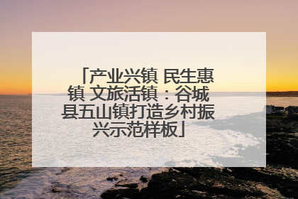 产业兴镇 民生惠镇 文旅活镇：谷城县五山镇打造乡村振兴示范样板