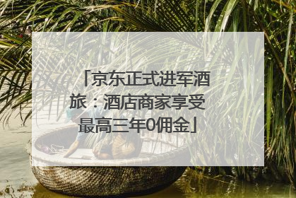 京东正式进军酒旅：酒店商家享受最高三年0佣金