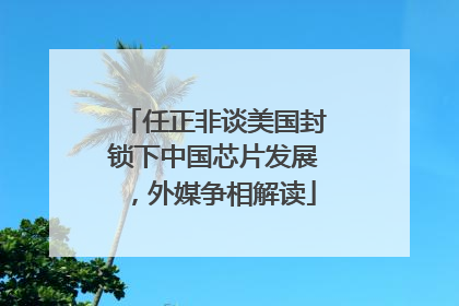 任正非谈美国封锁下中国芯片发展，外媒争相解读