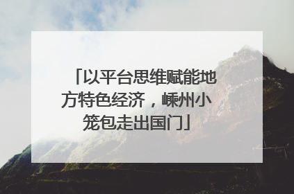 以平台思维赋能地方特色经济，嵊州小笼包走出国门