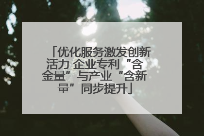 优化服务激发创新活力 企业专利“含金量”与产业“含新量”同步提升