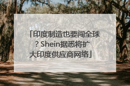 印度制造也要闯全球？Shein据悉将扩大印度供应商网络