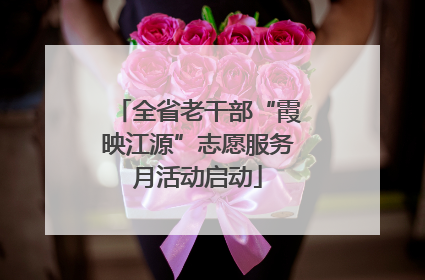 全省老干部“霞映江源”志愿服务月活动启动