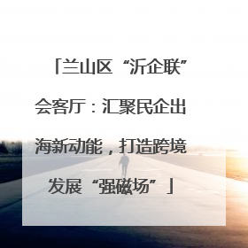 兰山区“沂企联”会客厅：汇聚民企出海新动能，打造跨境发展“强磁场”