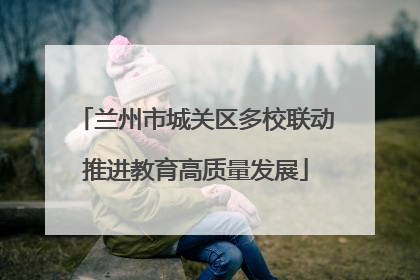 兰州市城关区多校联动推进教育高质量发展