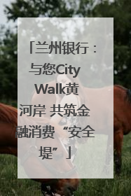 兰州银行：与您City Walk黄河岸 共筑金融消费“安全堤”