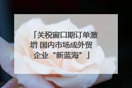 关税窗口期订单激增 国内市场成外贸企业“新蓝海”